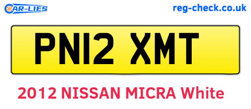 PN12XMT are the vehicle registration plates.