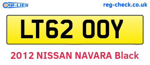 LT62OOY are the vehicle registration plates.