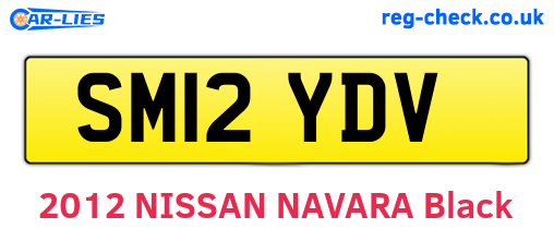 SM12YDV are the vehicle registration plates.