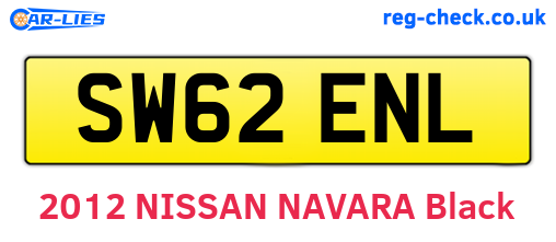 SW62ENL are the vehicle registration plates.