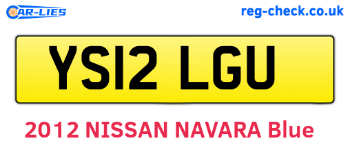 YS12LGU are the vehicle registration plates.