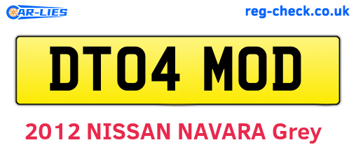 DT04MOD are the vehicle registration plates.
