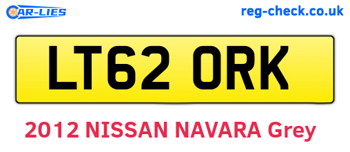 LT62ORK are the vehicle registration plates.