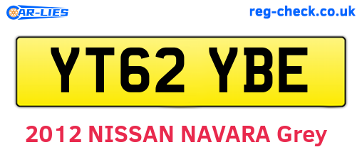 YT62YBE are the vehicle registration plates.