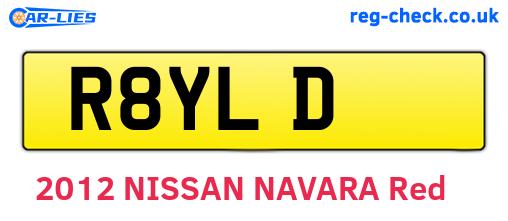 R8YLD are the vehicle registration plates.