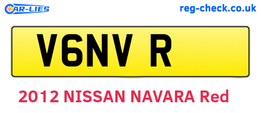 V6NVR are the vehicle registration plates.