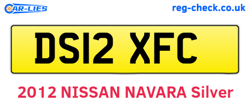 DS12XFC are the vehicle registration plates.