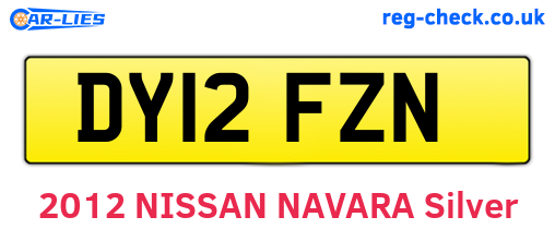 DY12FZN are the vehicle registration plates.