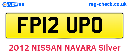 FP12UPO are the vehicle registration plates.