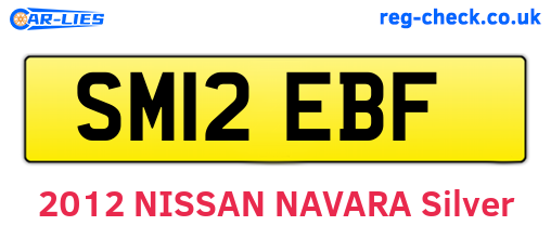 SM12EBF are the vehicle registration plates.