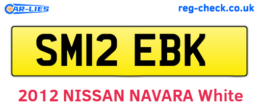 SM12EBK are the vehicle registration plates.