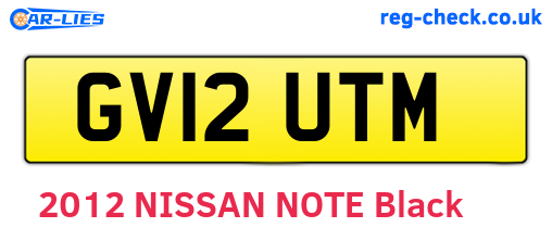 GV12UTM are the vehicle registration plates.