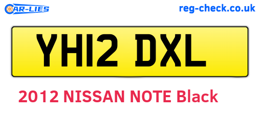 YH12DXL are the vehicle registration plates.