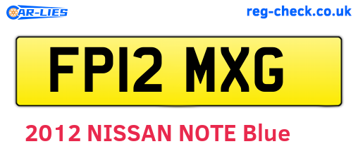 FP12MXG are the vehicle registration plates.