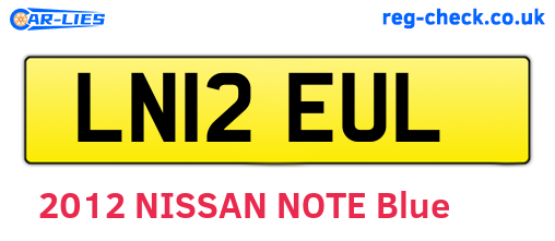 LN12EUL are the vehicle registration plates.