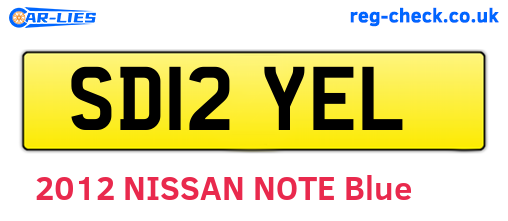 SD12YEL are the vehicle registration plates.