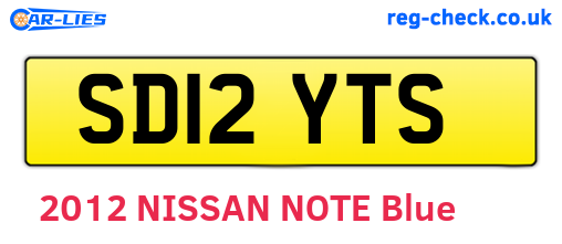 SD12YTS are the vehicle registration plates.