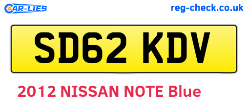 SD62KDV are the vehicle registration plates.