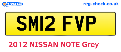 SM12FVP are the vehicle registration plates.