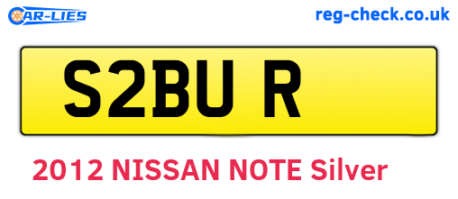 S2BUR are the vehicle registration plates.