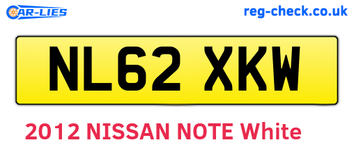 NL62XKW are the vehicle registration plates.
