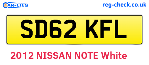 SD62KFL are the vehicle registration plates.