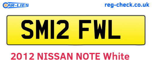 SM12FWL are the vehicle registration plates.