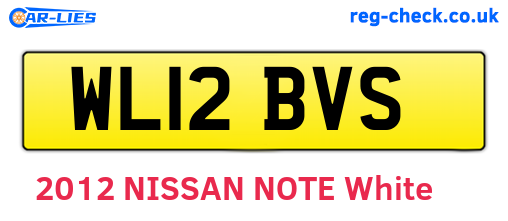 WL12BVS are the vehicle registration plates.