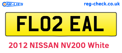 FL02EAL are the vehicle registration plates.