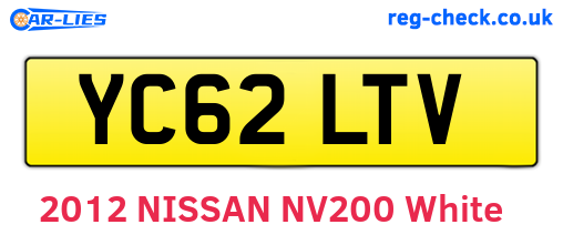 YC62LTV are the vehicle registration plates.