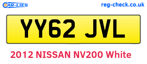 YY62JVL are the vehicle registration plates.