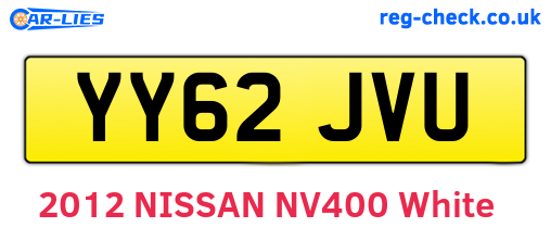YY62JVU are the vehicle registration plates.