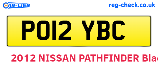 PO12YBC are the vehicle registration plates.
