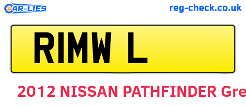 R1MWL are the vehicle registration plates.