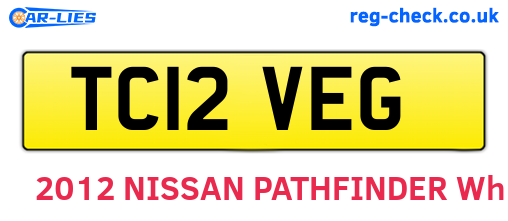 TC12VEG are the vehicle registration plates.