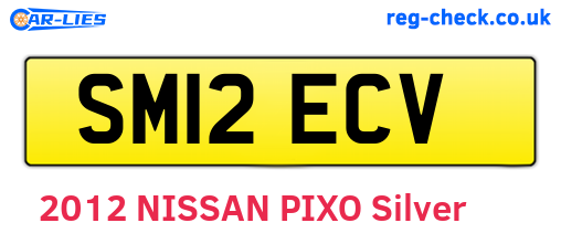 SM12ECV are the vehicle registration plates.