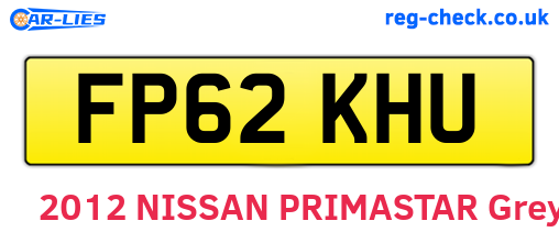 FP62KHU are the vehicle registration plates.