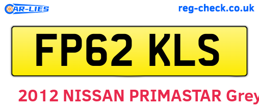 FP62KLS are the vehicle registration plates.