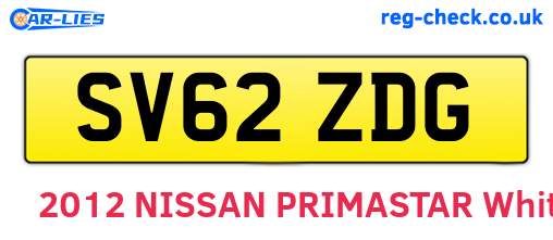 SV62ZDG are the vehicle registration plates.