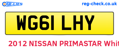WG61LHY are the vehicle registration plates.