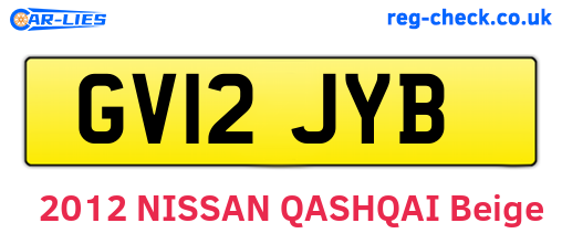 GV12JYB are the vehicle registration plates.