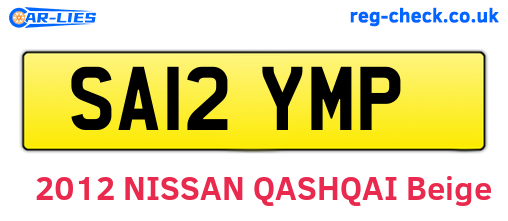 SA12YMP are the vehicle registration plates.