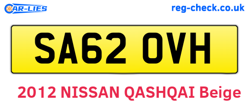 SA62OVH are the vehicle registration plates.