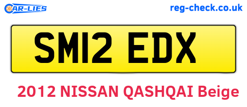 SM12EDX are the vehicle registration plates.