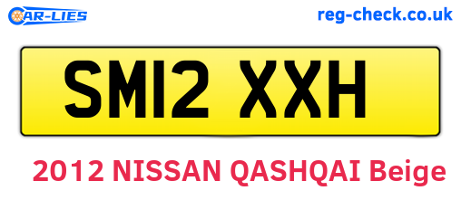 SM12XXH are the vehicle registration plates.