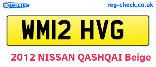 WM12HVG are the vehicle registration plates.