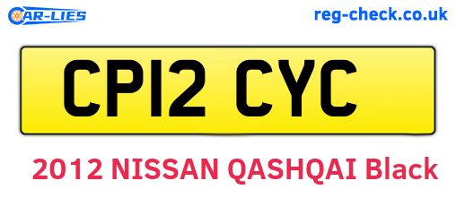 CP12CYC are the vehicle registration plates.