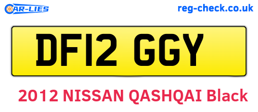 DF12GGY are the vehicle registration plates.