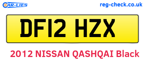 DF12HZX are the vehicle registration plates.