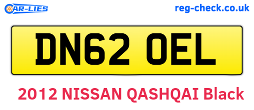 DN62OEL are the vehicle registration plates.